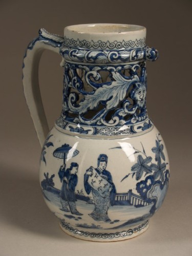 Fopkan met blauwwit chinoiserie decor