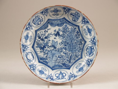 Bord met blauwwit kraakdecor