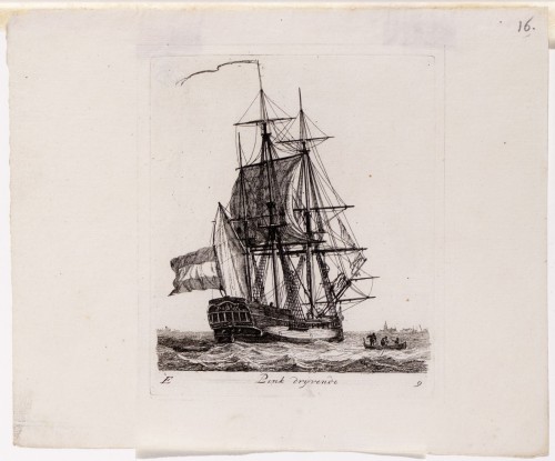 Gerrit Groenewegen - Kopergravure. Afbeelding van een pink.
