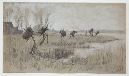 Eendenkorven aan de Houkesleat bij Sneek