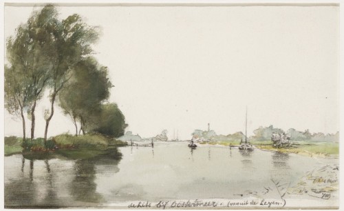 Gezicht op de Lits vanuit de Leien bij Eastermar