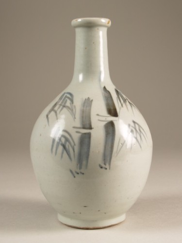 Fles met decor van bamboe