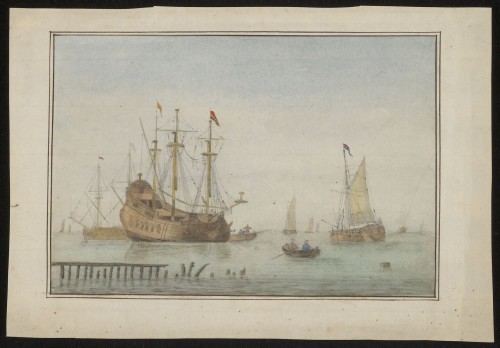Schepen voor de kust