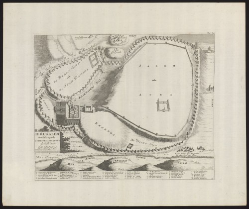 Plattegrond van Jeruzalem