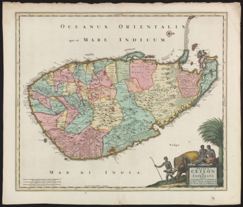 Insula Ceilon – Kaart van Ceylon