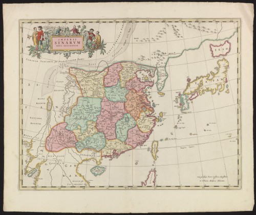Landkaart van China en Japan