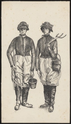 Twee landarbeiders