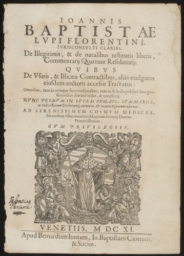 Titelpagina van een juridisch boek