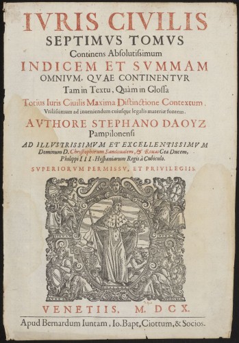 Titelpagina van een juridisch boek