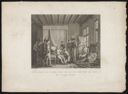 Verzorging van de gewonde prins van Oranje, 1815