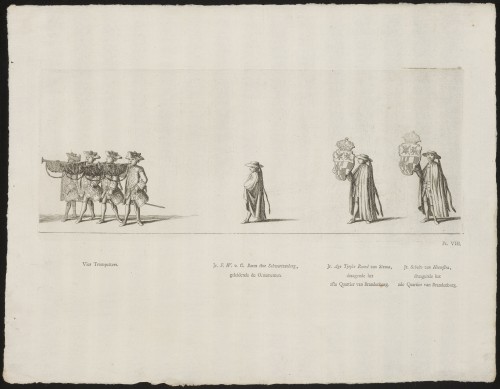 De insignia in de begrafenisstoet van prinses Maria Louise, 1765 (Pl. VIII)
