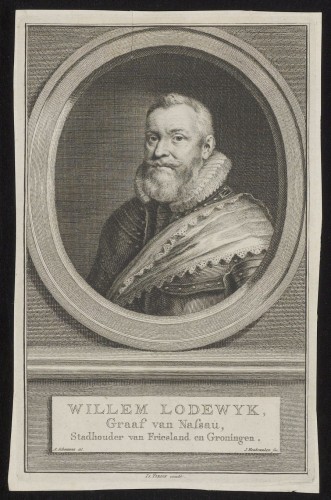 Portret van stadhouder Willem Lodewijk, graaf van Nassau-Dillenburg