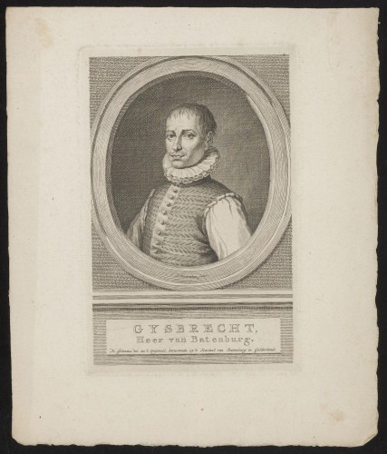 Portret van Gijsbert van Bronckhorst-Batenburg