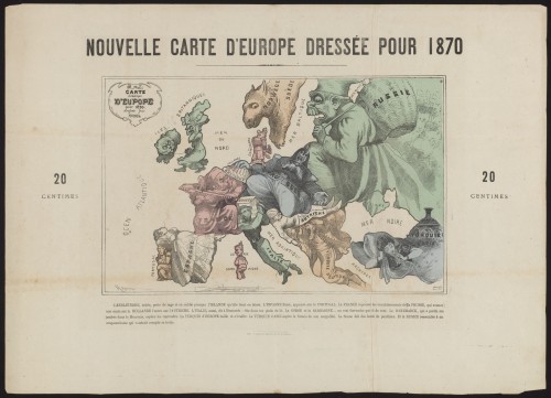Nouvelle carte d'Europe dressée pour 1870