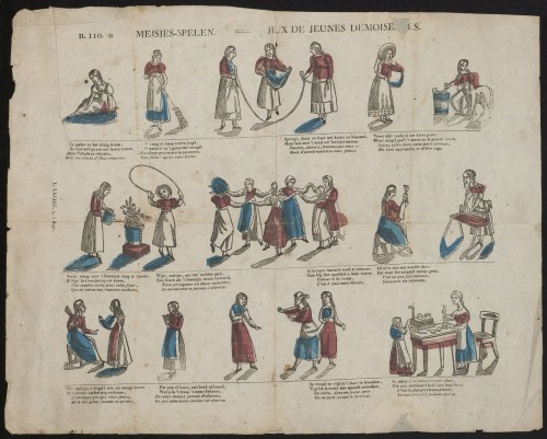 Meisjes-spelen. Jeux des jeunes demoiselles (Nº 110 B)
