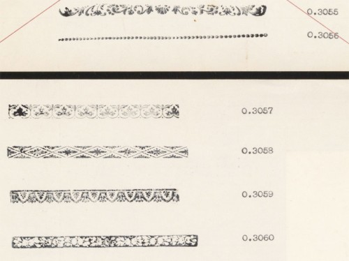 Filette(rand) voor boekbinders