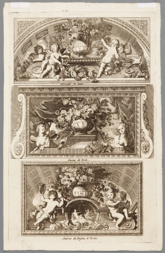 Ornamentprent. Nouveaux Livre de Taleaux de Portes.