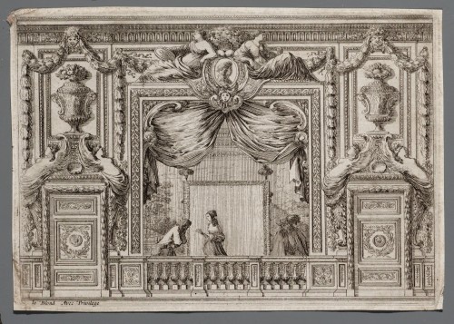 Ornamentprent. Alcoves.