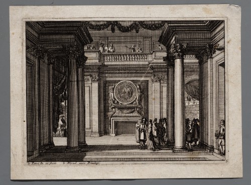 Ornamentprent. Cheminées et lambris.