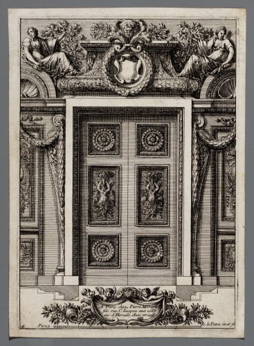 Ornamentprent. Placards ou ornements pour l'enrichissement des chambres ou des alcôves.