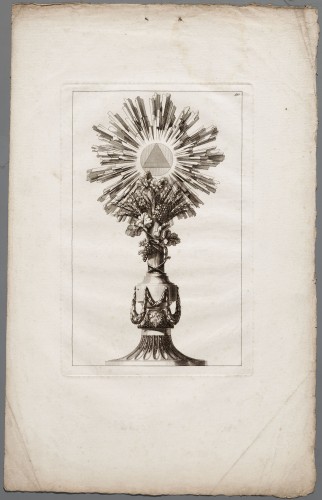 Ornamentprent. Lutrins et Soleils (Nederlandse kopie).
