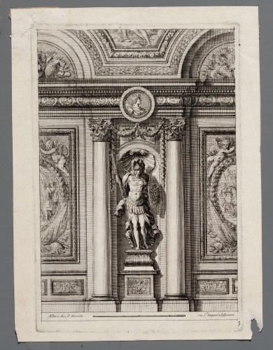 Ornamentprent. Lambris a l'italienne.