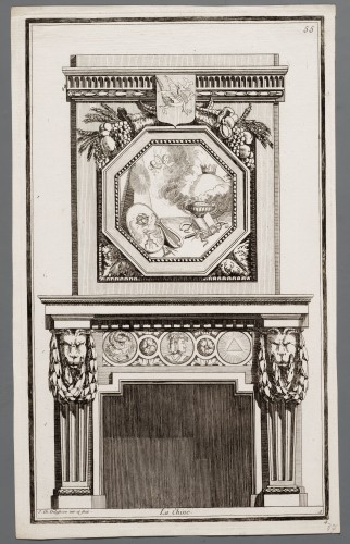 Ornamentprent. Nouvelle Iconologie Historique. Cheminées, la Chine.