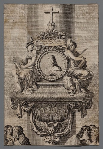 Ornamentprent. Sépultures et épitaphes.