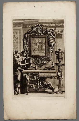 Ornamentprent. Livre de miroirs, tables et guéridons (kopie).