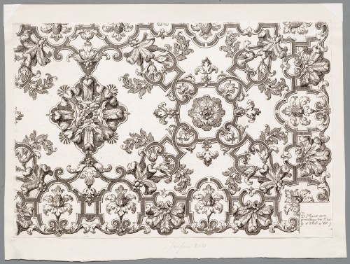 Ornamentprent. Nouveaux liure d'ornaments propres pour faire en broderie et petit point.