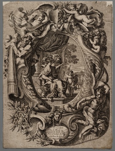 Ornamentprent. Panneaux d'ornements. Titelblad.
