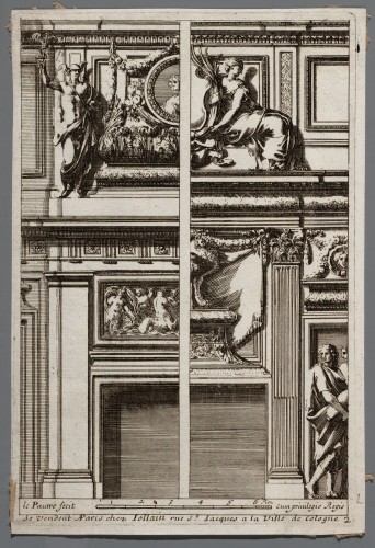 Ornamentprent. Cheminées à l'italienne.