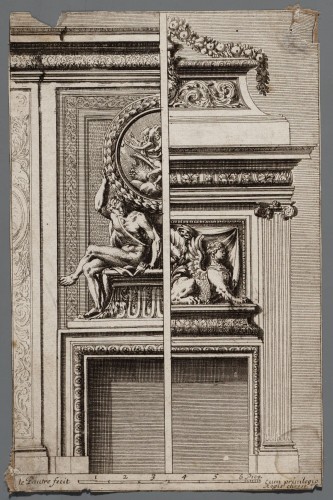 Ornamentprent. Cheminées à l'italienne.