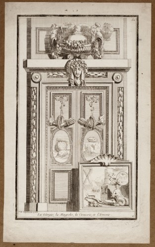 Ornamentprent. Nouvelle Iconologie Historique. Portes. La Géorgie, la Mingrelie, la Circassie, et l' Armenie.