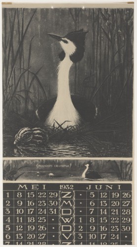 Kalenderblad voor mei en juni 1932