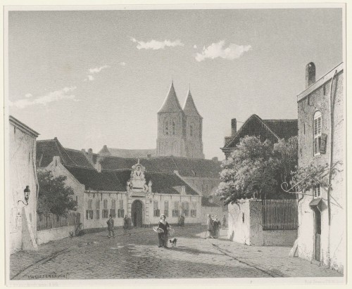 Gezicht op de Beekstraat te Arnhem