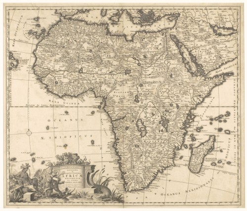 Landkaart van Afrika