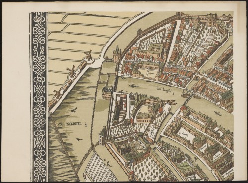 De groote kaart van Amsterdam in 1544