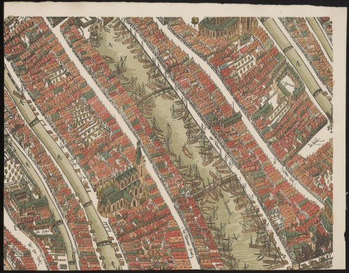 De groote kaart van Amsterdam in 1544