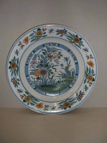 Schotel met chinoiserie decor in opdracht van Houthandel Eecen