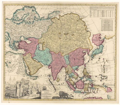 Landkaart van Azië