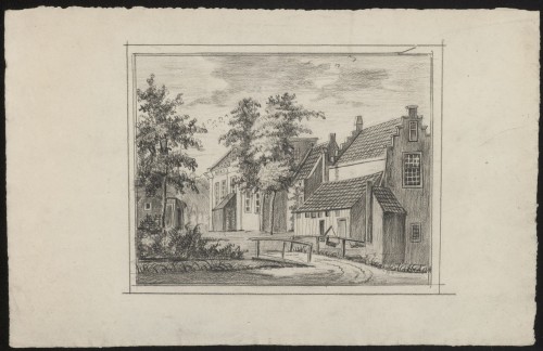 Huizen met bruggetje