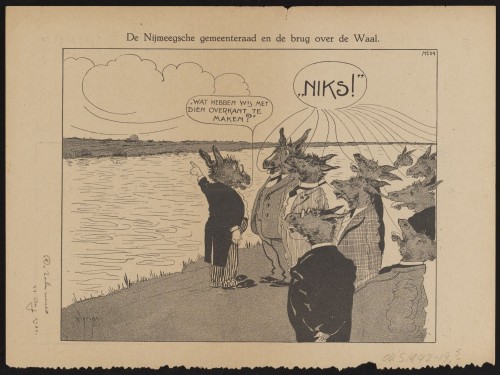 De Nijmeegsche gemeenteraad en de brug over de Waal