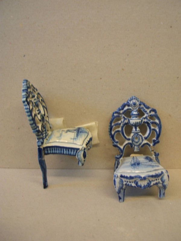 Stoeltje met landschapsdecor