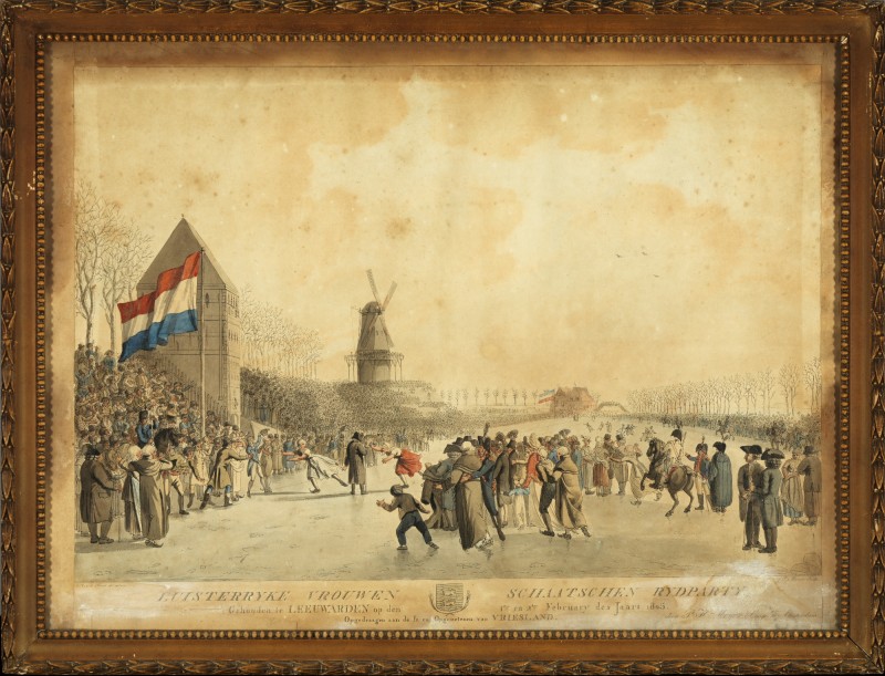 Schaatswedstrijd gehouden te Leeuwarden op 1 en 2 februari 1805