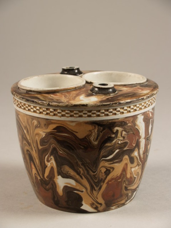 Bloembollenpot met gemarmerd decor