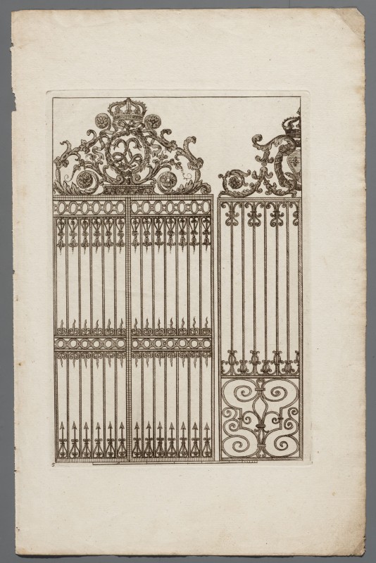 Ornamentprent. Livre de Serrurerie (kopie). Versailles.