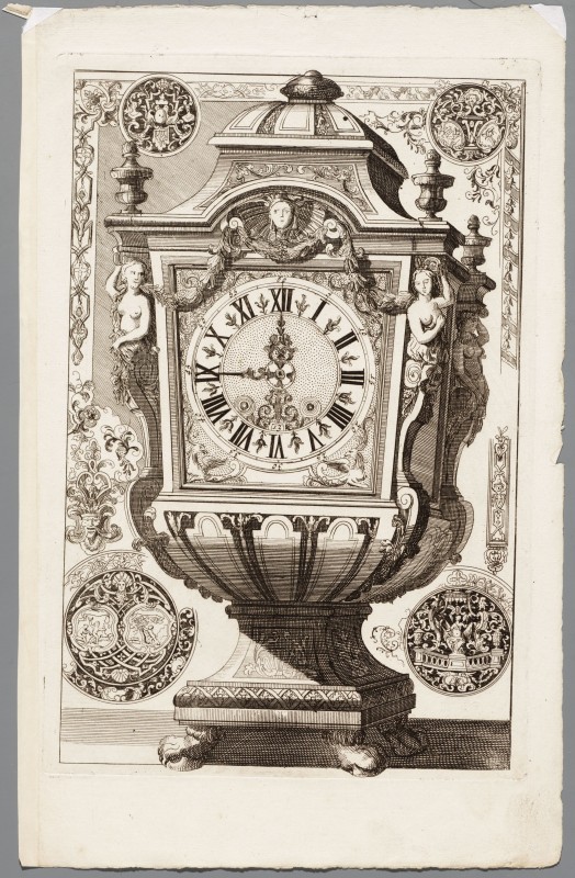 Ornamentprent. Nouveaux Liure de Boites de Pendulles (kopie).