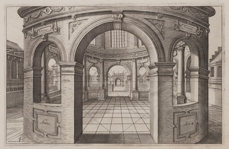 Ornamentprent. Illustraties bij de perspectiefleer I.