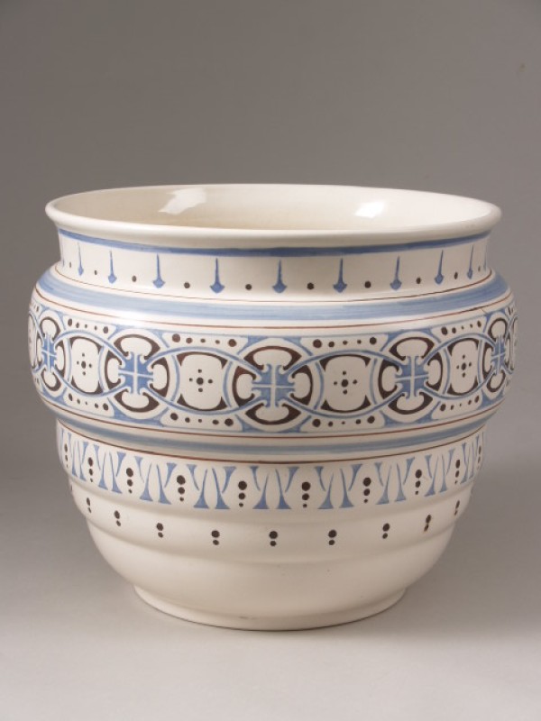 Cache-pot, model 264, met lineair-geometrisch decor